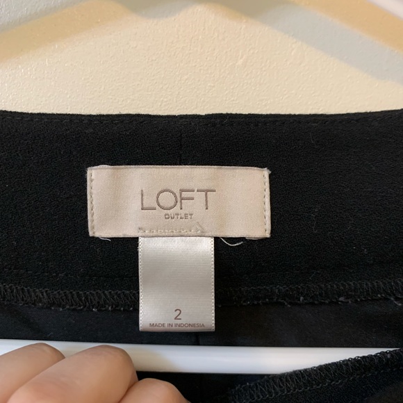 Ruffle Loft Outlet Black Mini Skirt - Picture 3 of 4